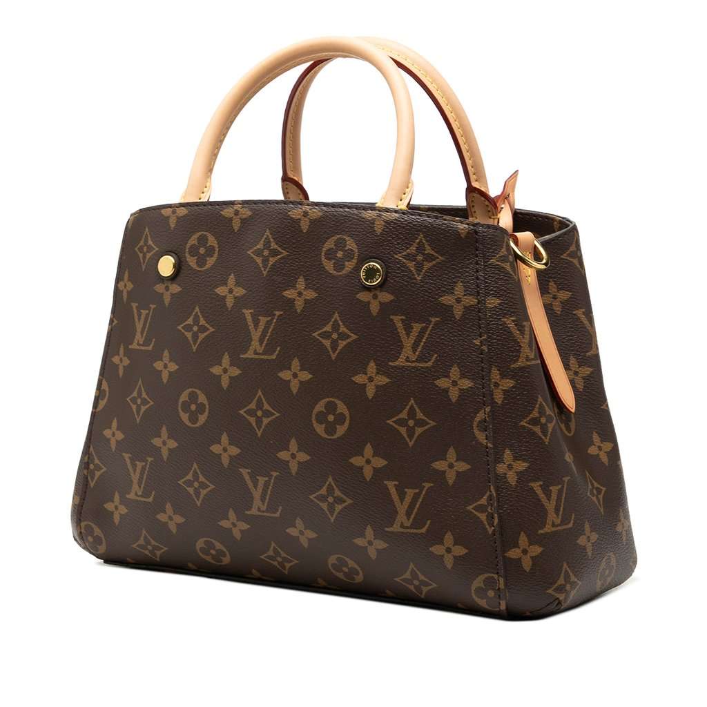 Louis Vuitton Monogram Montaigne BB Brown Very good - Back View