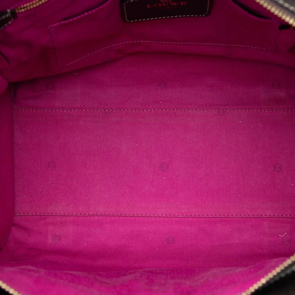 LOEWE Tricolor Leather Anagram Handbag Brown Leather Very good condition - Model View