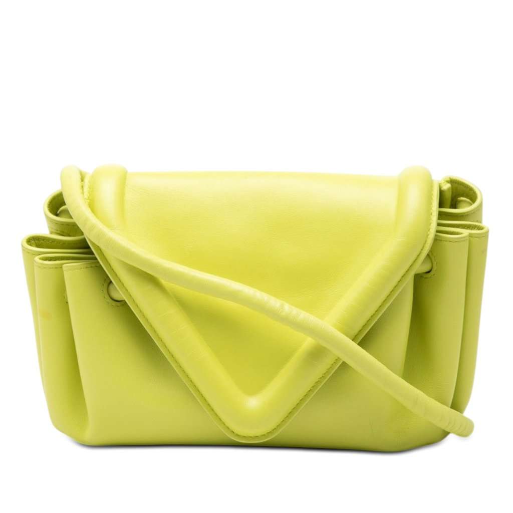 Bottega Veneta Leather Beak Crossbody Yellow Leather Very good condition - Front View