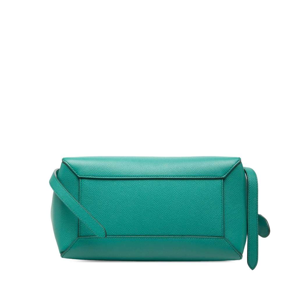 Celine Micro Grained Calfskin Belt Bag Green Leather Very good condition - Inside View