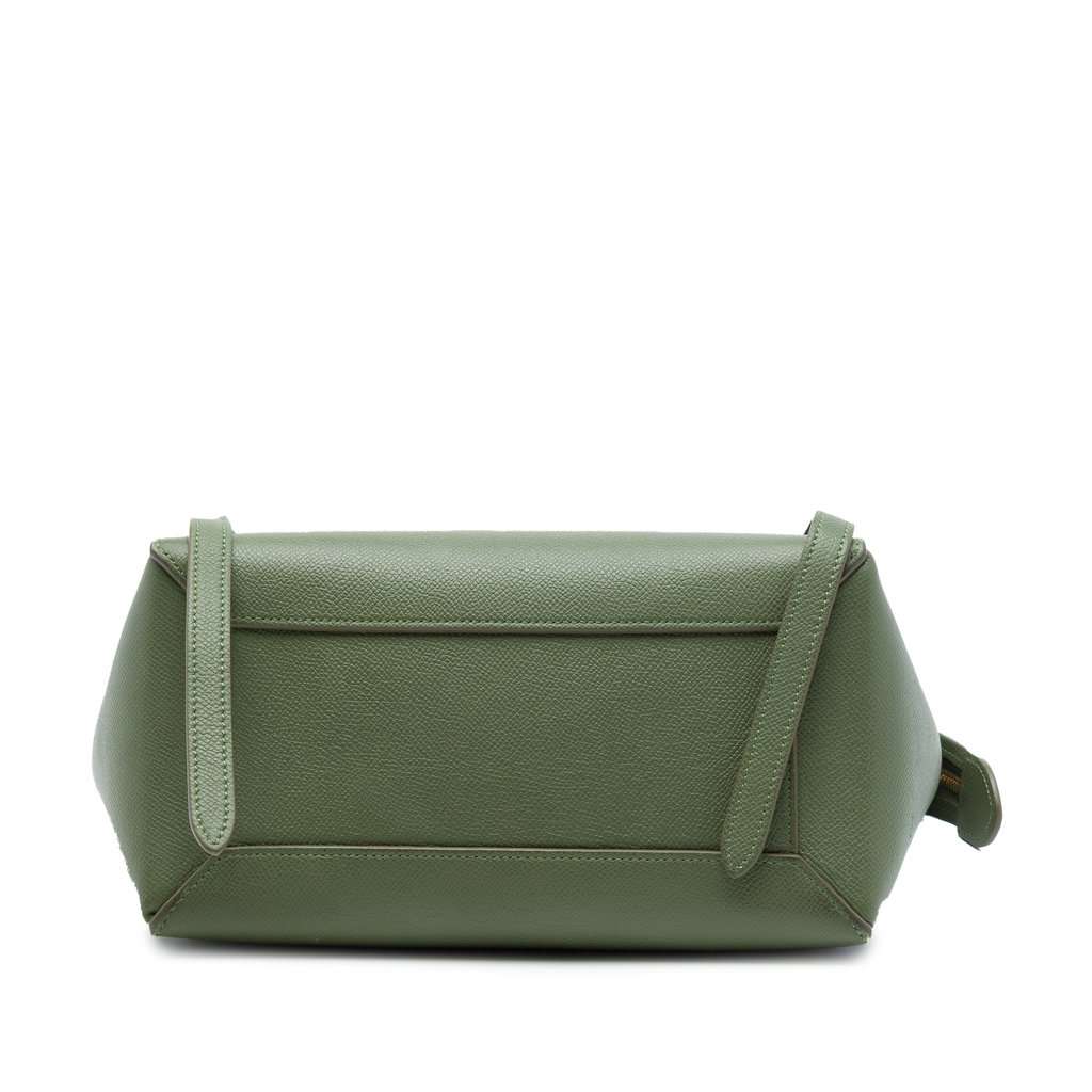 Celine Micro Grained Calfskin Belt Bag Green Leather Very good - Inside View