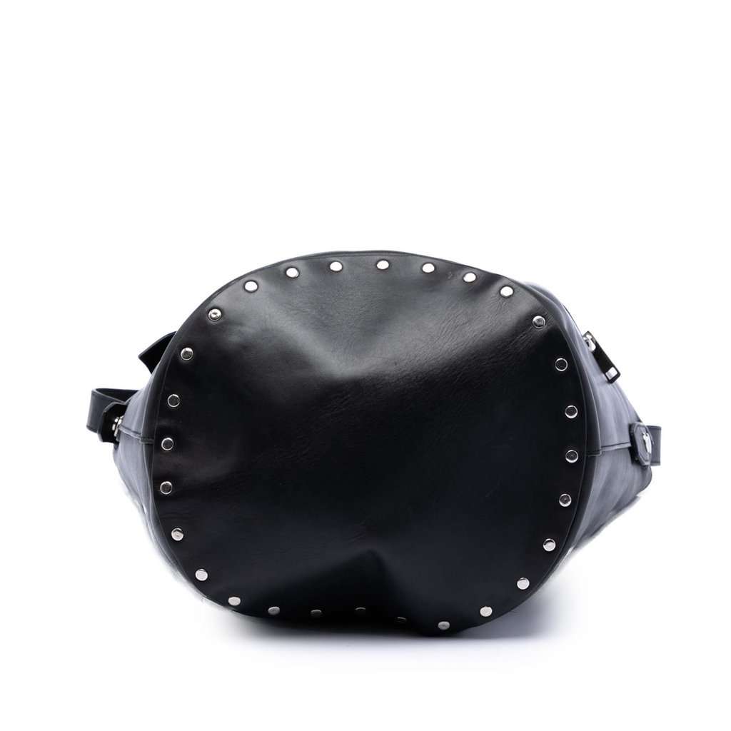 Celine Leather Biker Bucket Bag Black Leather Very good condition - Inside View