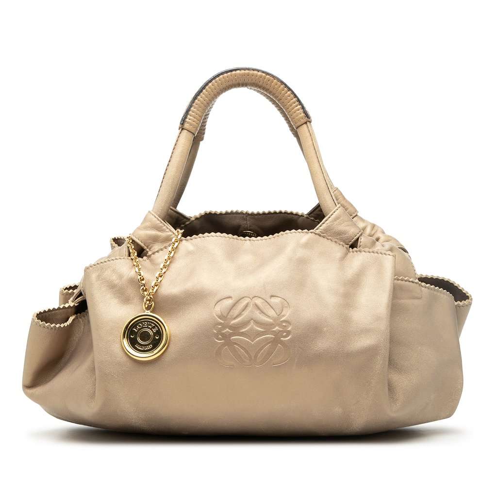 LOEWE Metallic Nappa Aire Gold Leather Very good - Front View