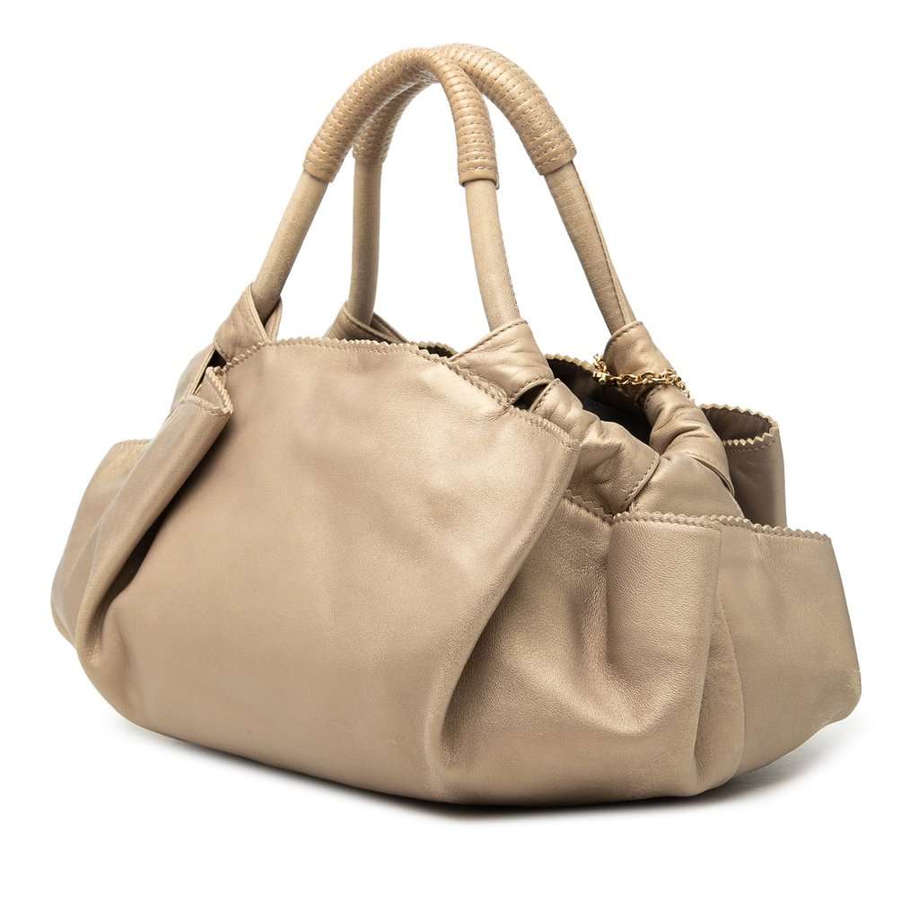 LOEWE Metallic Nappa Aire Gold Leather Very good - Back View