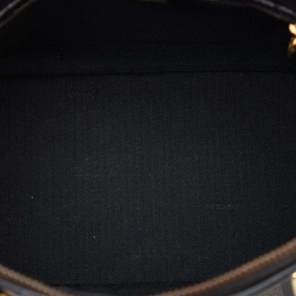 Fendi Pequin Coated Canvas Dome Satchel Brown Very good condition - Model View