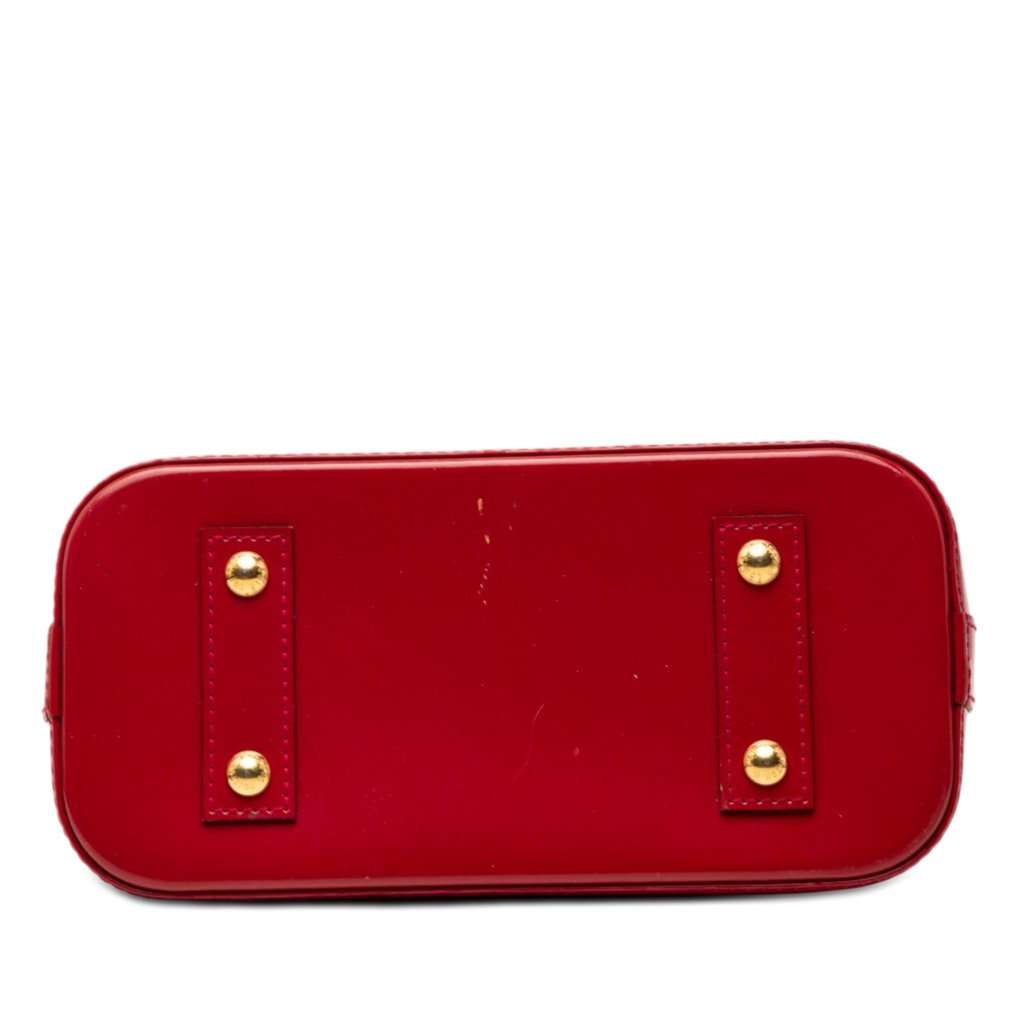 Louis Vuitton Monogram Vernis Alma BB Red Leather Very good condition - Inside View