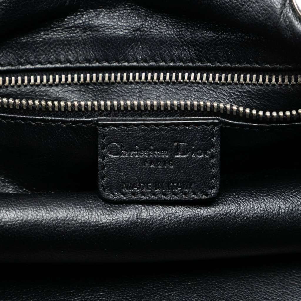 Dior Medium Woven Calfskin Soft Lady Dior Black Leather Very good condition - Box View