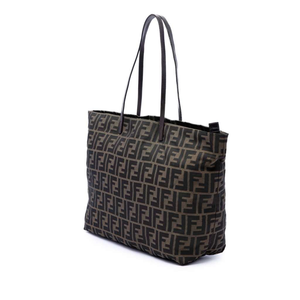 Fendi Zucca Canvas Tote Brown Very good condition - Back View