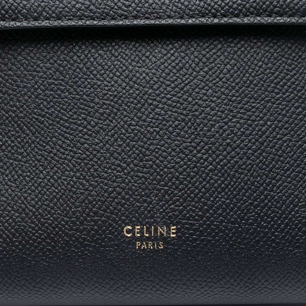 Celine Nano Grained Calfskin Belt Bag Black Leather Very good condition - Box View