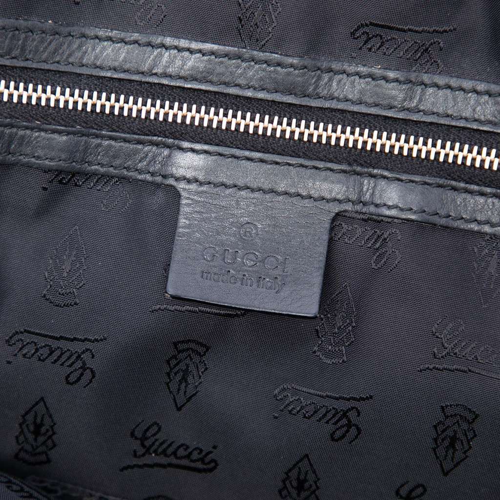 Gucci Large Patent Hysteria Satchel Black Leather Very good condition - Box View