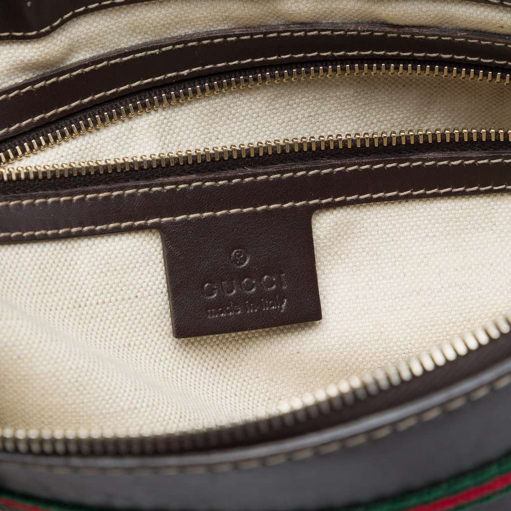Gucci GG Canvas Web Mayfair Crossbody Beige Very good - Box View