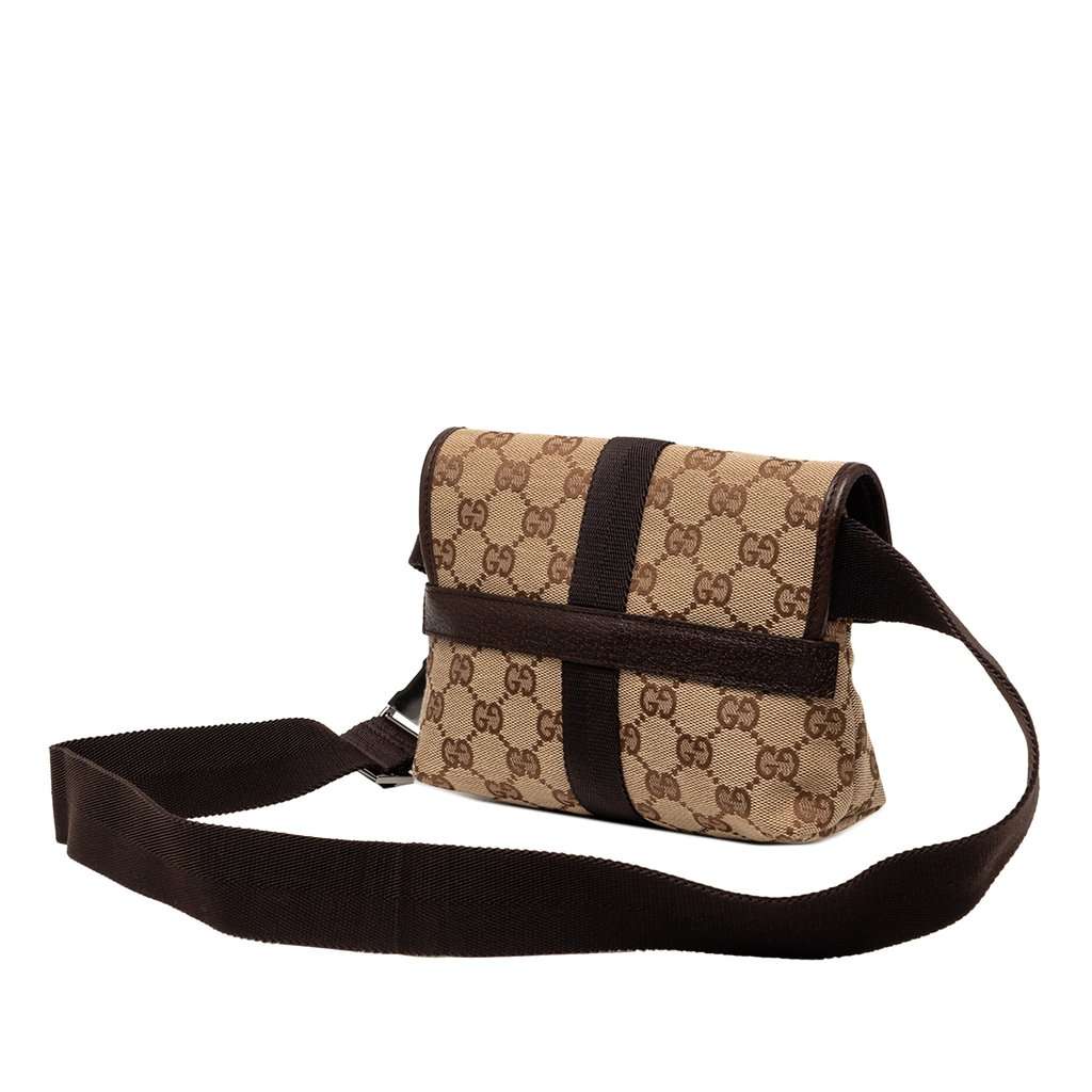Gucci GG Canvas Belt Bag Beige Very good - Back View