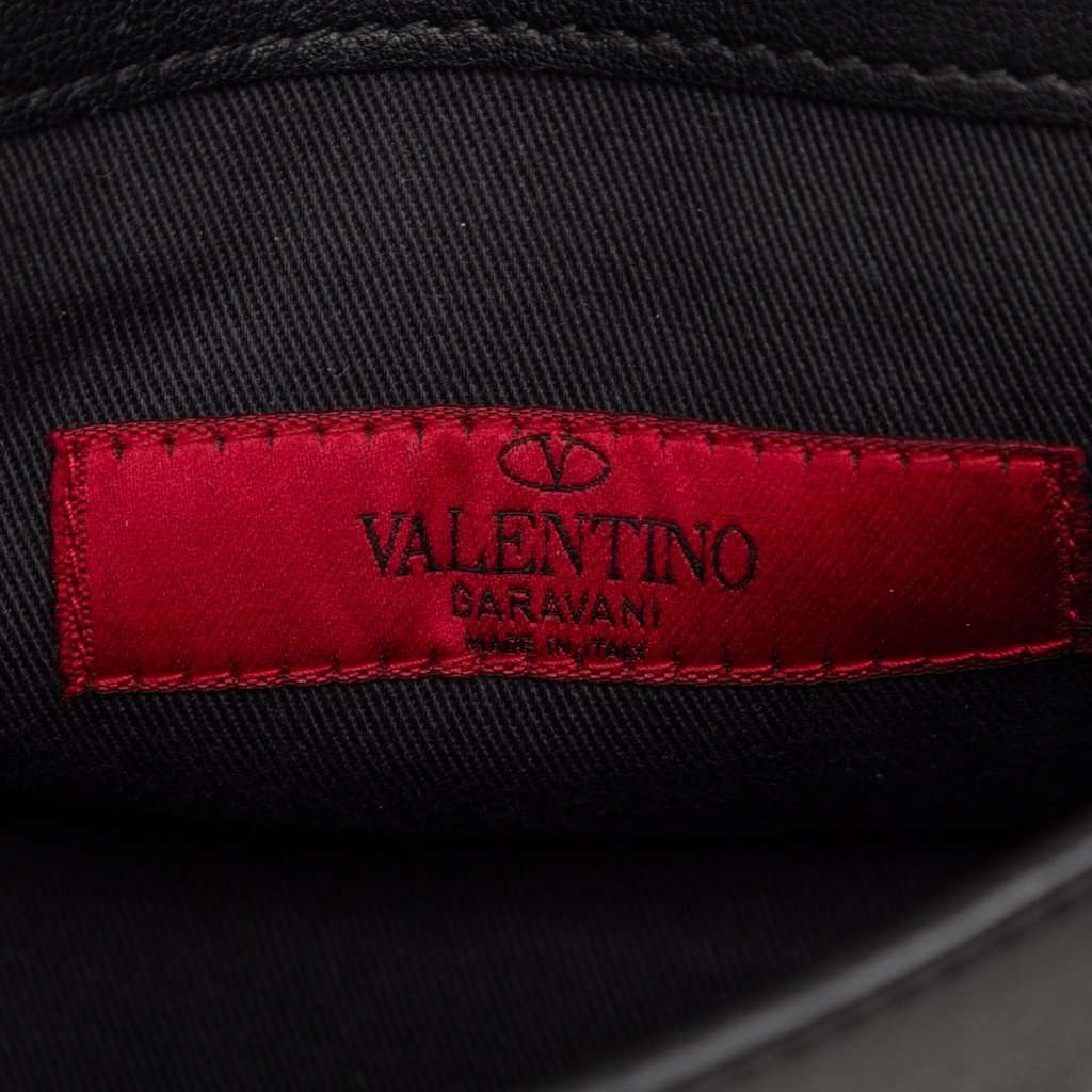 Valentino Mini Leather Rockstud Crossbody Black Leather Very good condition - Box View