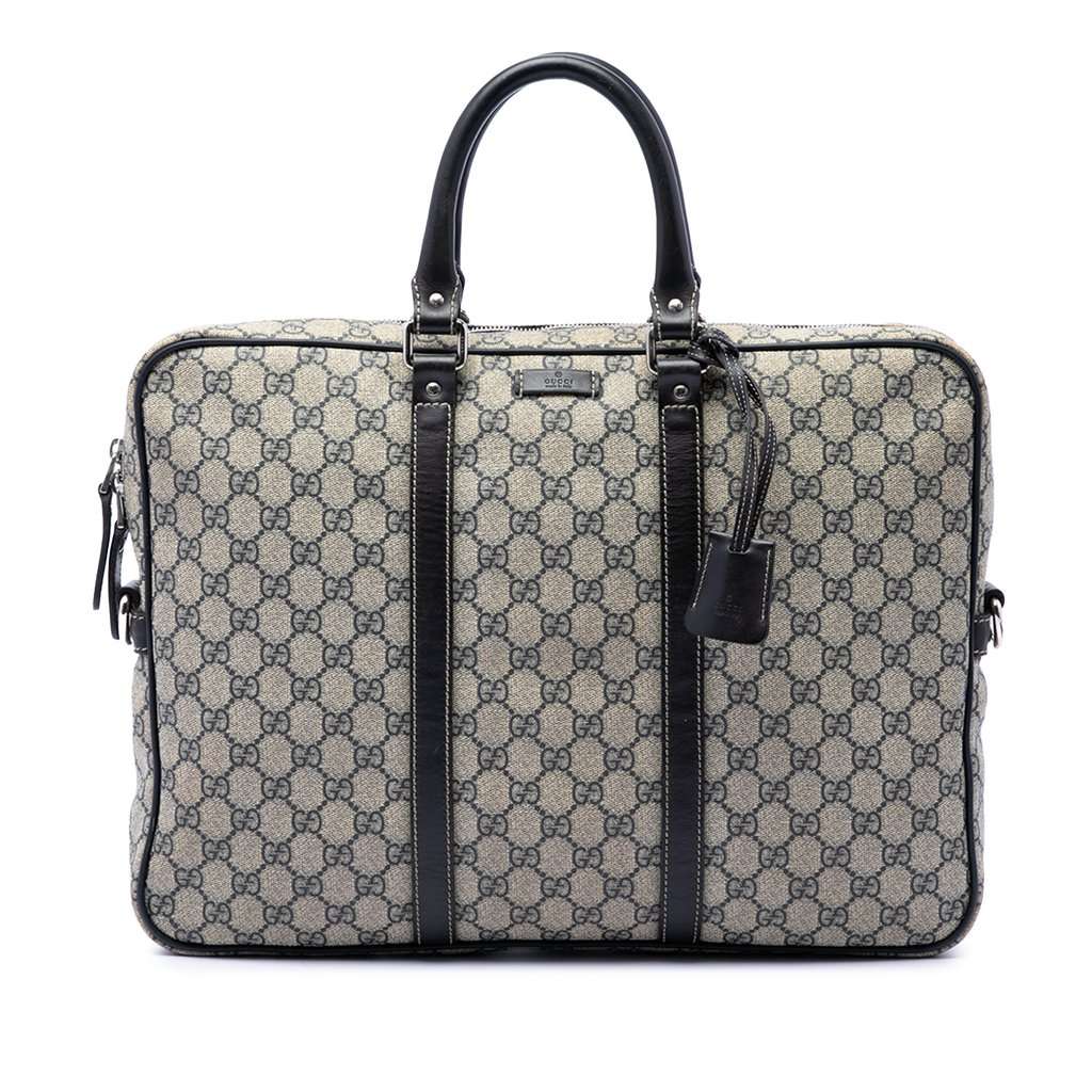Gucci GG Supreme Business Bag Beige Very good condition - Front View