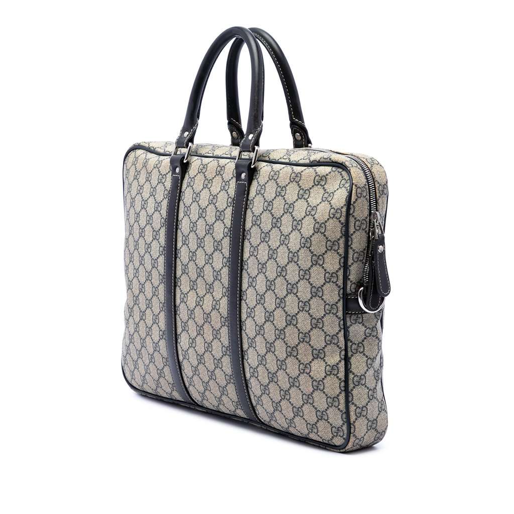 Gucci GG Supreme Business Bag Beige Very good condition - Back View