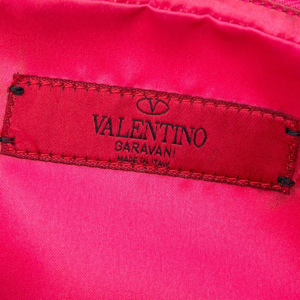 Valentino Leather Rockstud Double Zip Chain Crossbody Pink Leather Very good condition - Box View