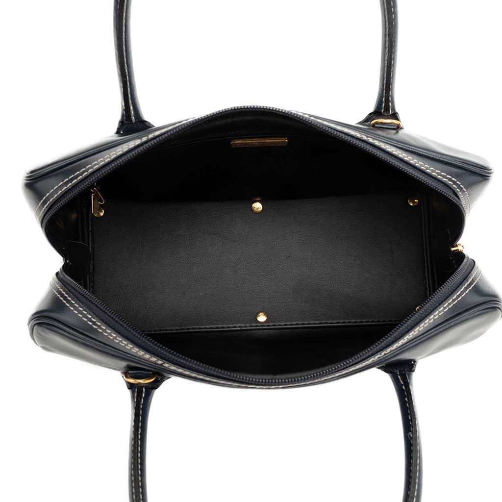 Saint Laurent Calfskin Classic Y Satchel Blue Leather Very good condition - Model View