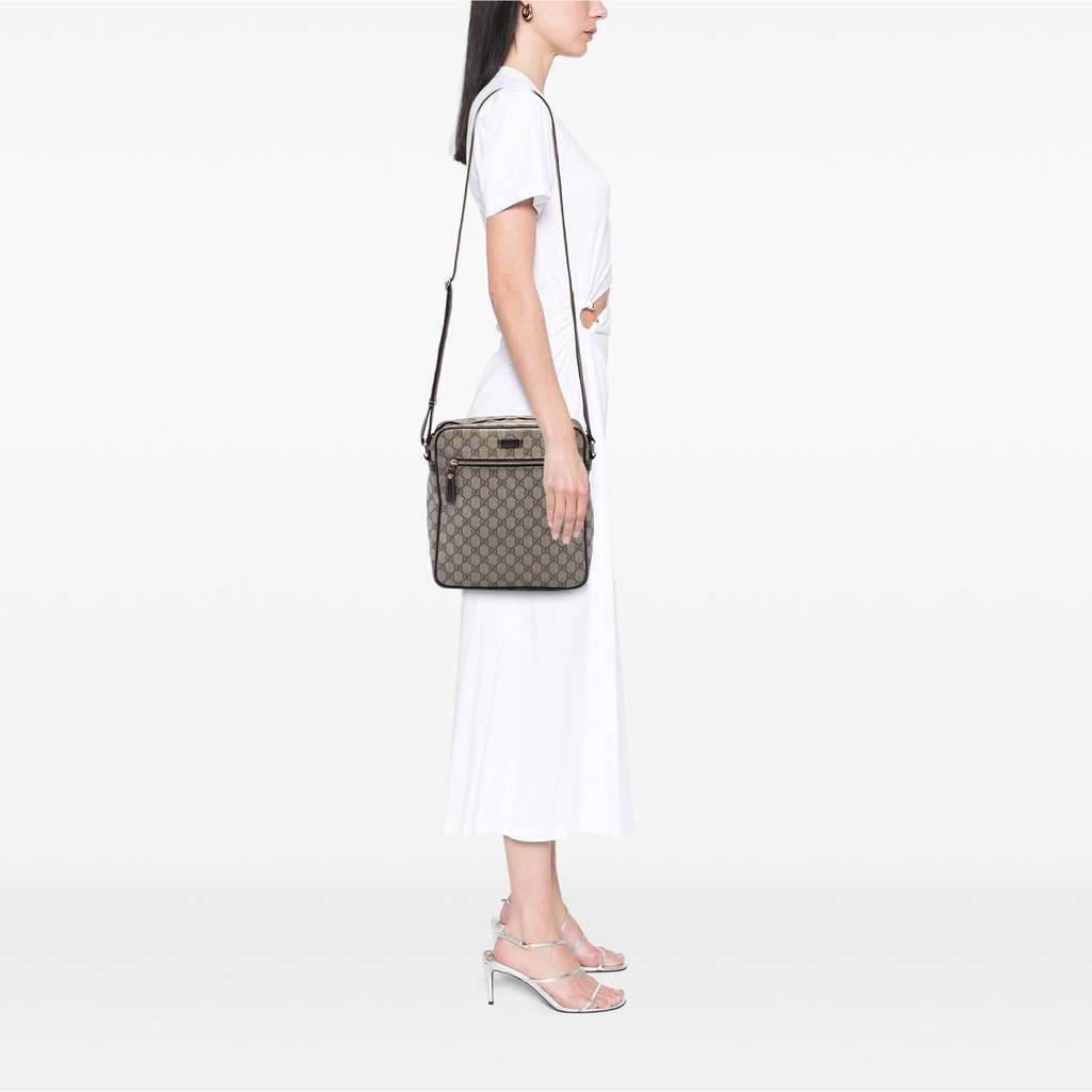 Gucci GG Supreme Crossbody Beige Very good condition - Box View