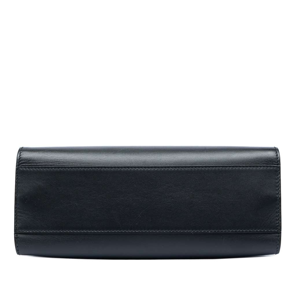 Gucci Small Calfskin Bamboo Web Nymphaea Satchel Black Leather Very good condition - Inside View