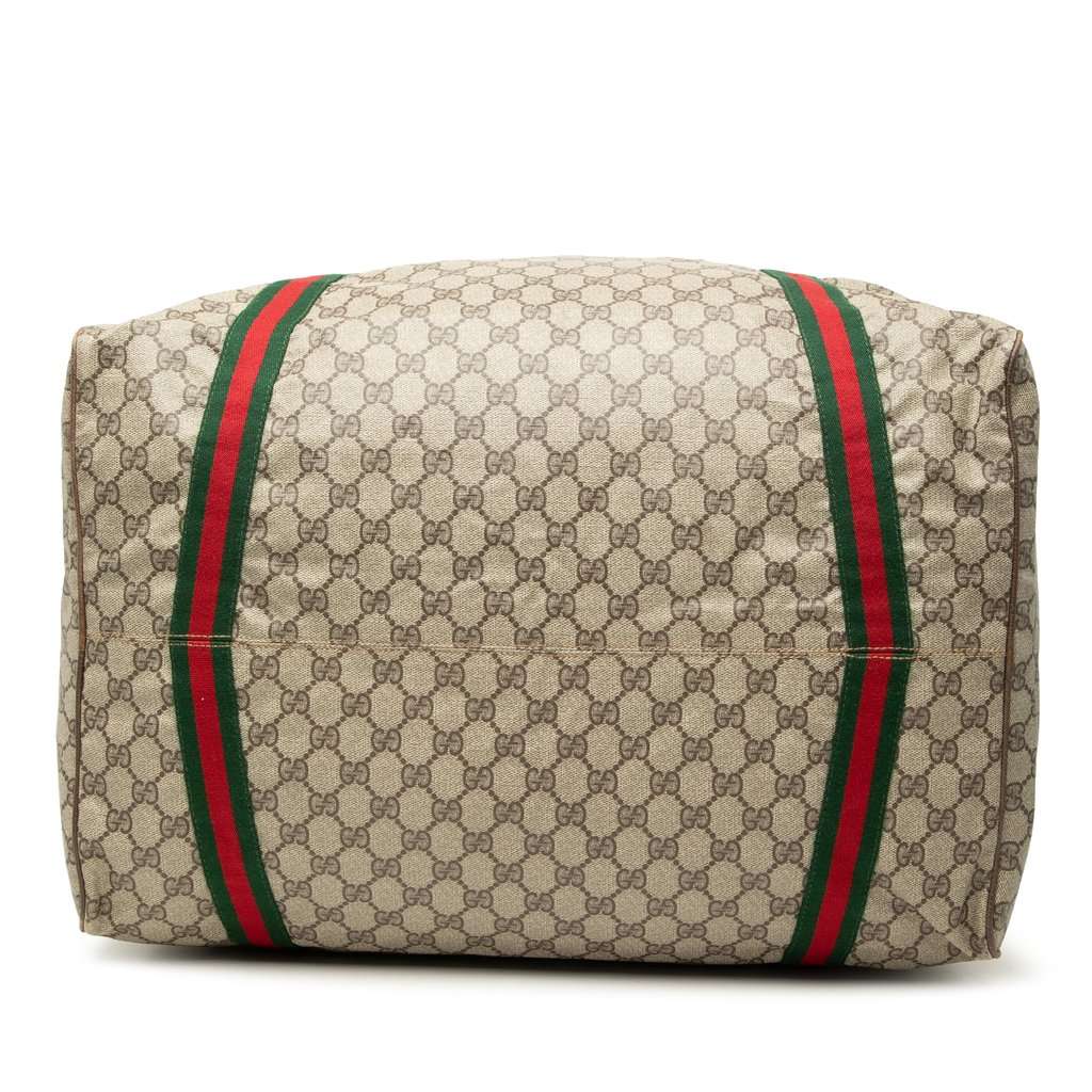 Gucci GG Supreme Web Duffle Bag Beige Very good condition - Inside View