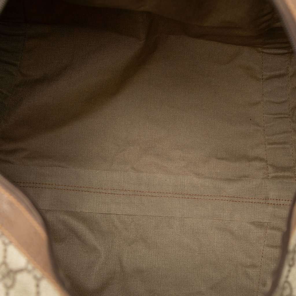 Gucci GG Supreme Web Duffle Bag Beige Very good condition - Model View