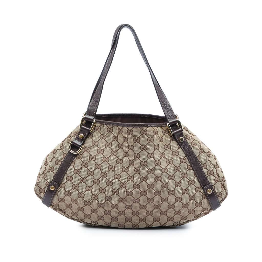 Gucci GG Canvas Abbey D Ring Tote Beige Good - Front View