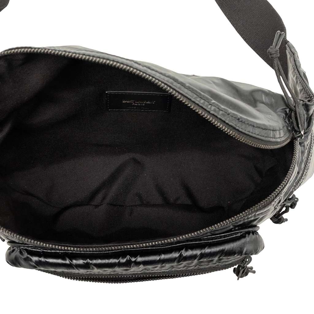 Saint Laurent Nylon Nuxx Belt Bag Black Very good - Model View