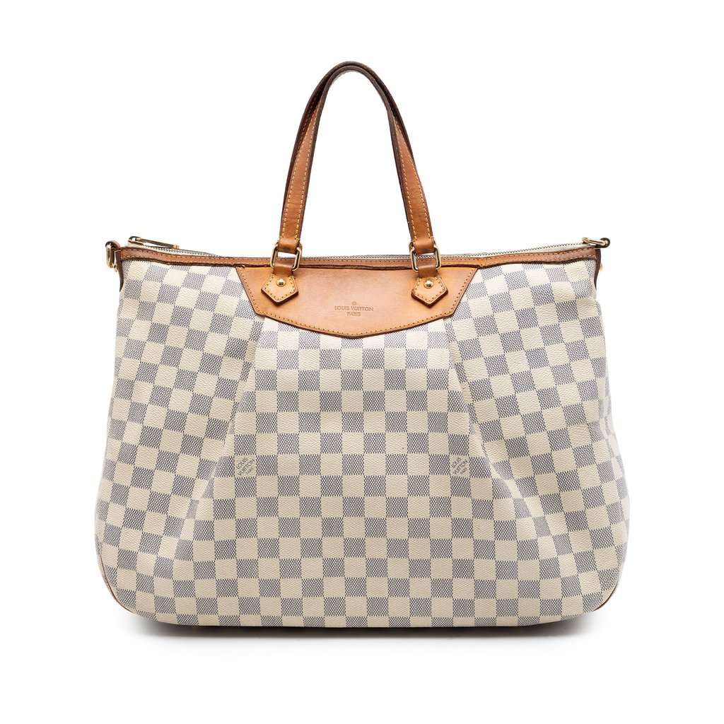Louis Vuitton Damier Azur Siracusa GM White Very good condition - Front View