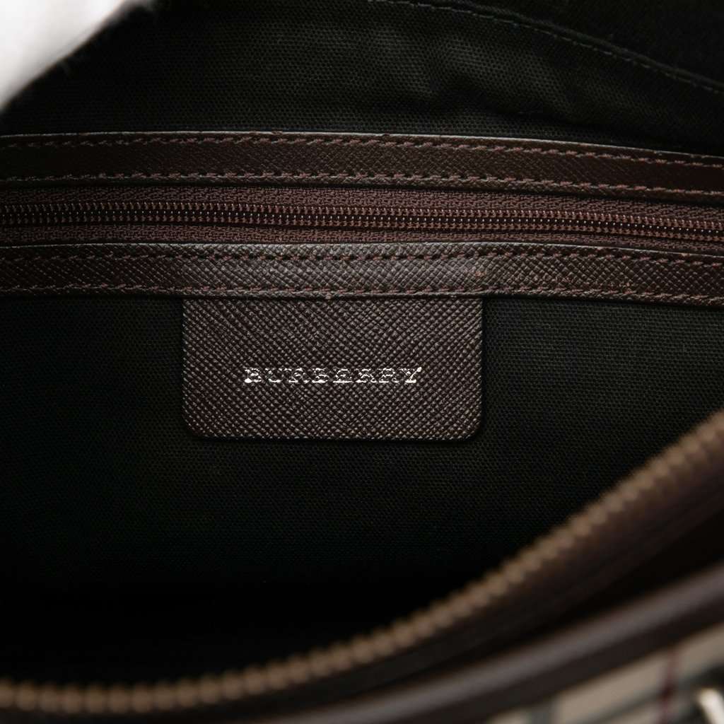 Burberry House Check Canvas Tote Beige Very good - Box View
