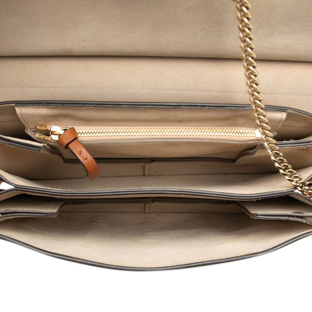 Chloé Medium Braided Leather Faye Crossbody Brown Leather Very good condition - Model View