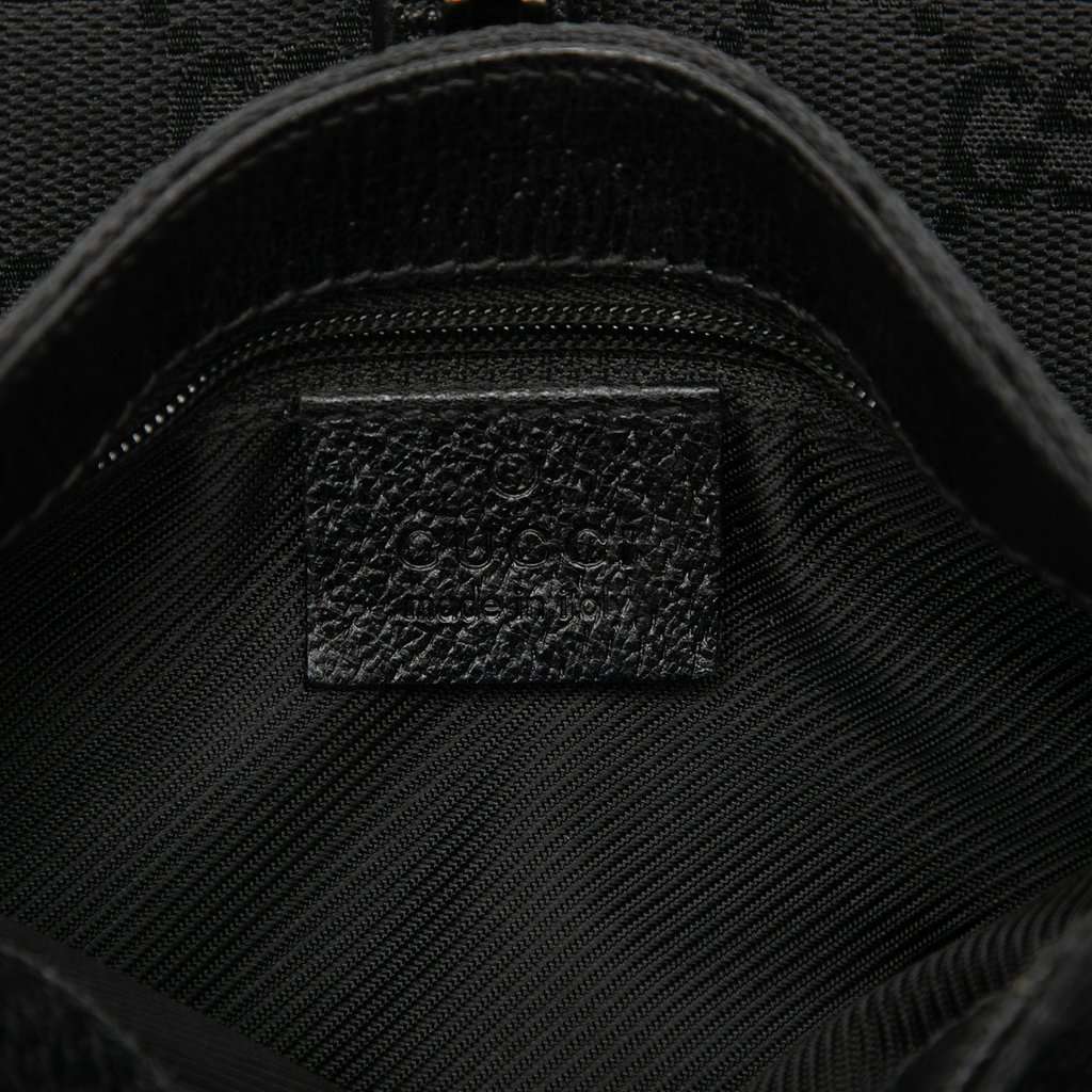 Gucci GG Canvas Jackie Belt Bag Black Very good condition - Box View