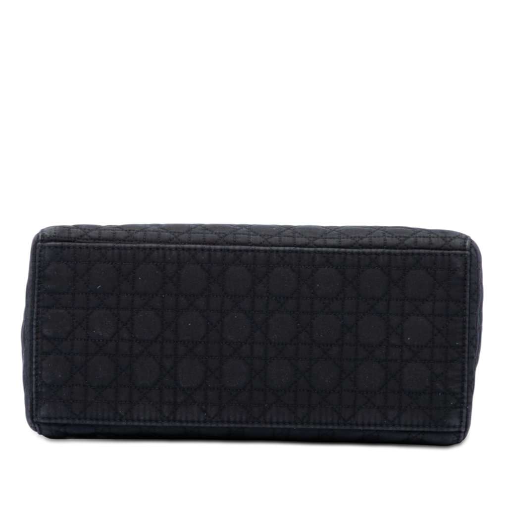 Dior Medium Nylon Microcannage Lady Dior Black Very good condition - Inside View