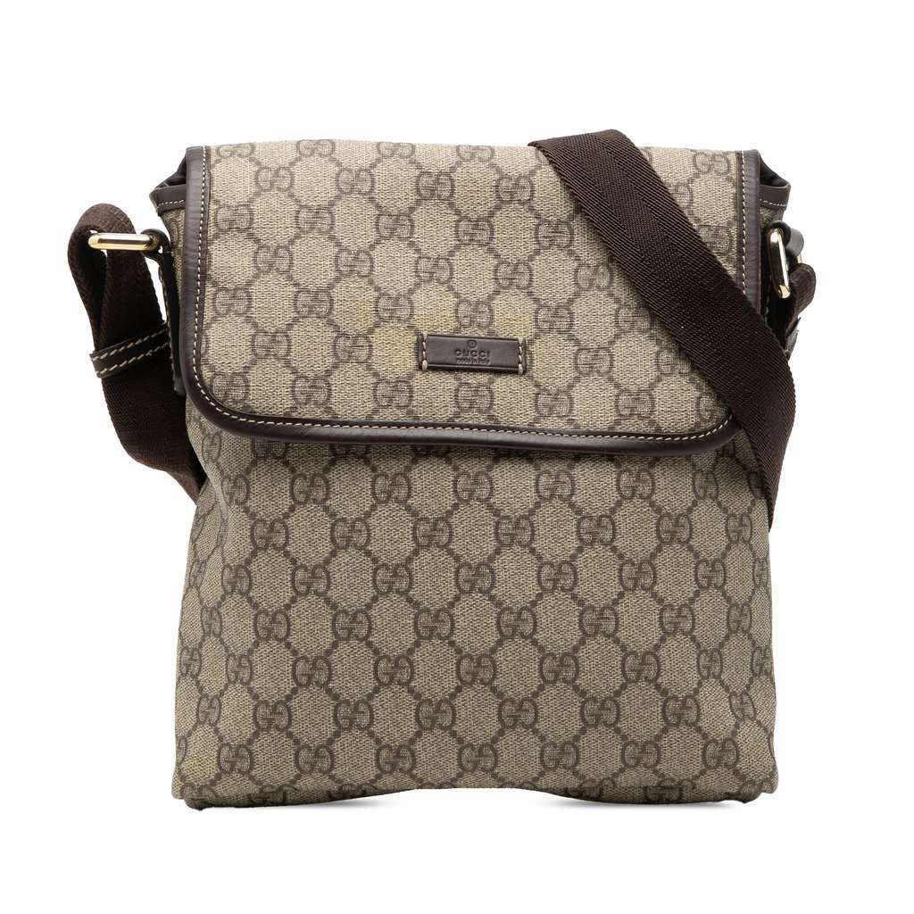 Gucci GG Supreme Crossbody Beige Very good condition - Front View