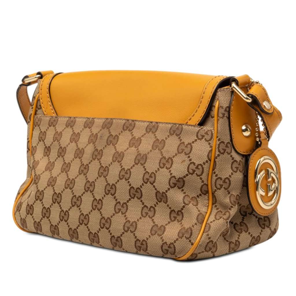 Gucci GG Canvas Sukey Crossbody Beige Good condition - Back View