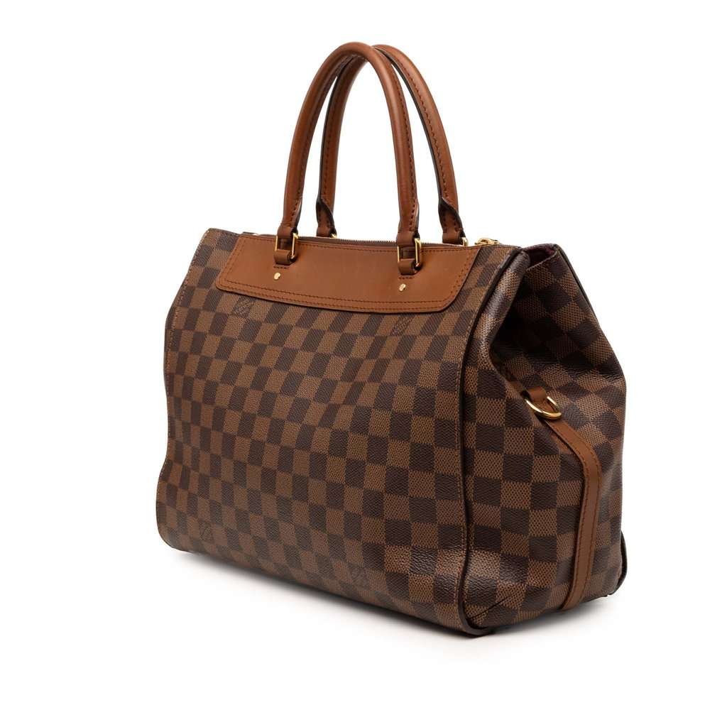 Louis Vuitton Damier Ebene Greenwich PM Brown Good condition - Back View