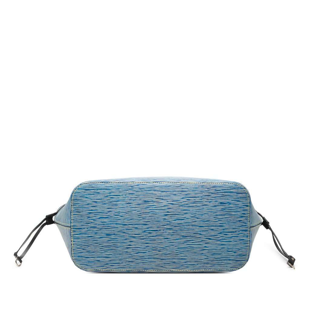 Louis Vuitton Epi Denim Neverfull MM Blue Leather Very good condition - Inside View