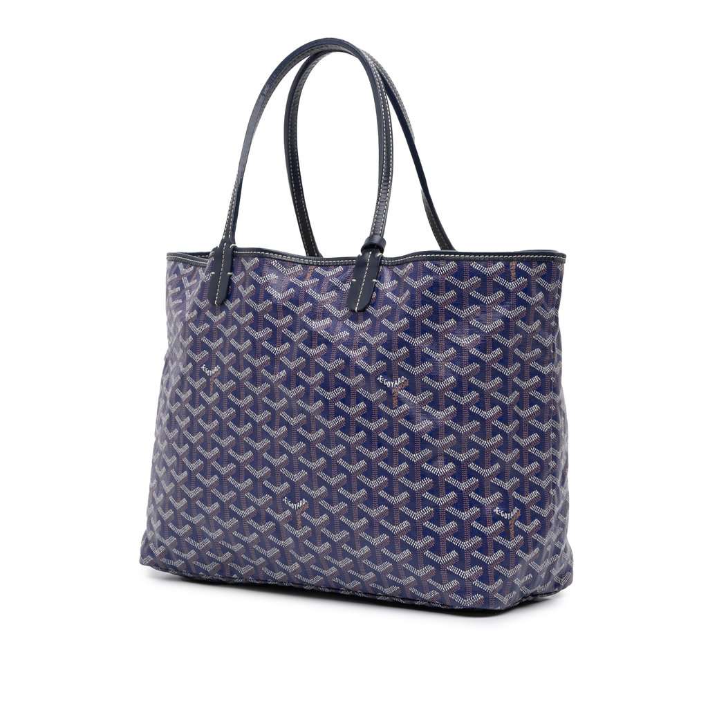 Goyard Goyardine Saint Louis PM Blue Very good condition - Back View