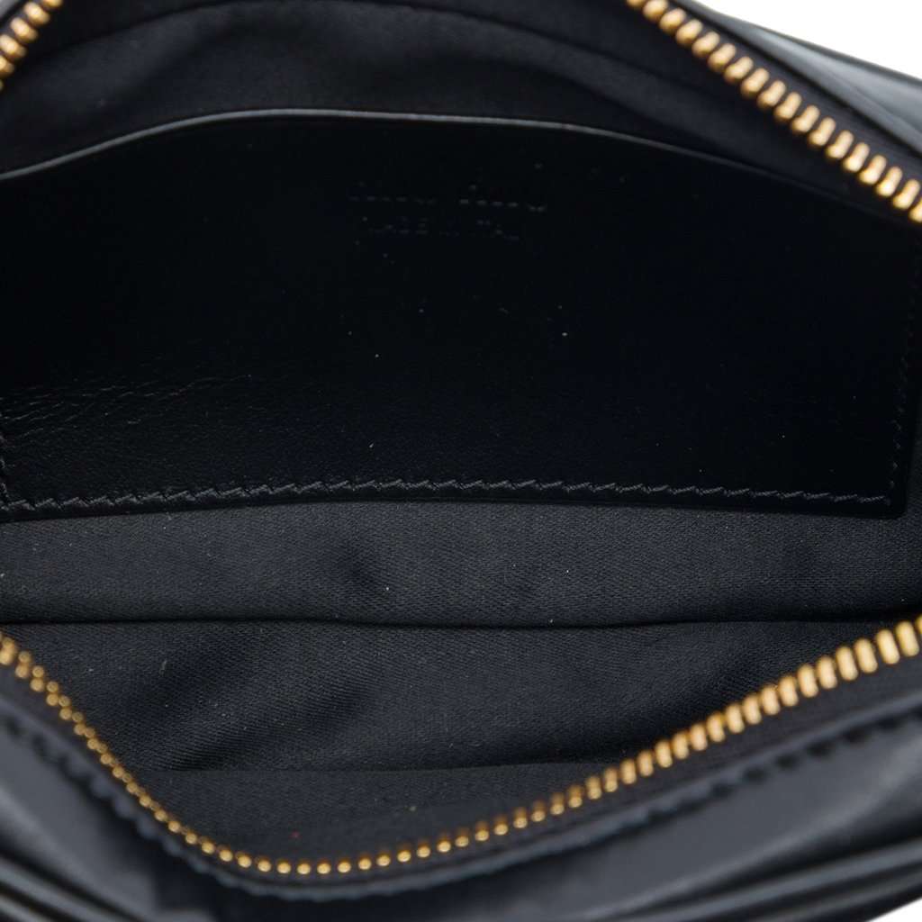 Miu Miu Calfskin Softy Beau Belt Bag Black Leather Very good - Model View