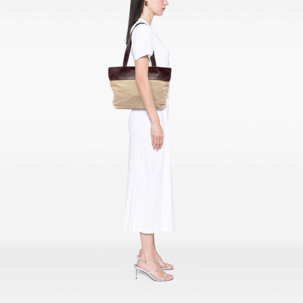 Chanel CC Canvas and Leather Tote Beige Very good condition - Box View