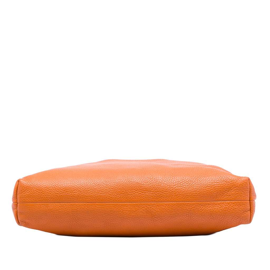 Gucci Tall Leather Bamboo Shopper Tote Orange Leather Very good - Inside View