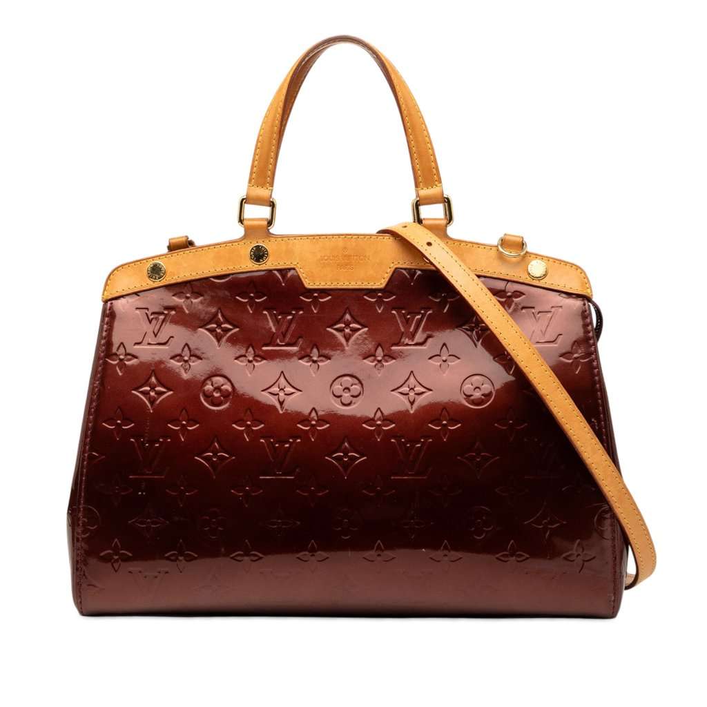 Louis Vuitton Monogram Vernis Brea MM Red Leather Very good - Front View