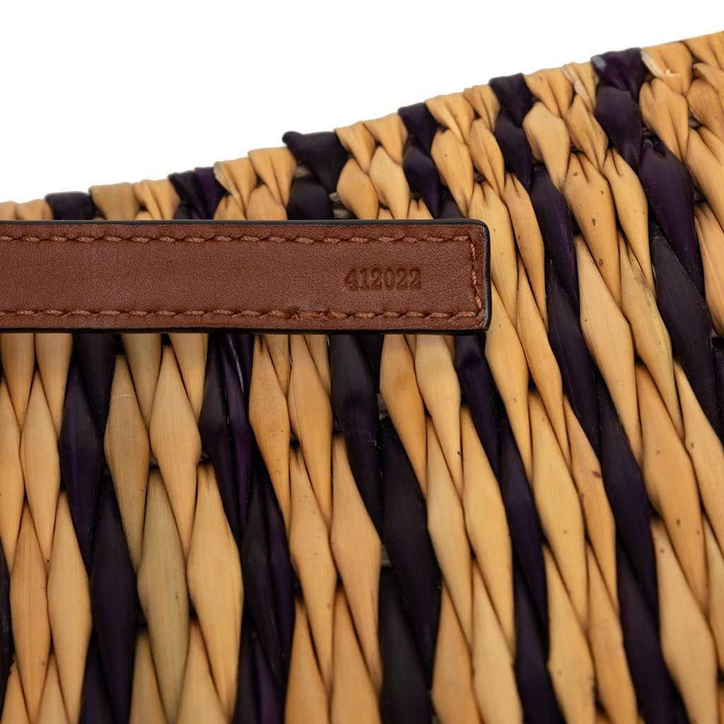 LOEWE Paulas Ibiza Small Raffia Anagram Square Basket Tote Beige Very good condition - Box View