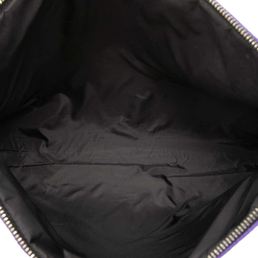 Prada Tessuto Padded Zip Clutch Purple Very good - Model View