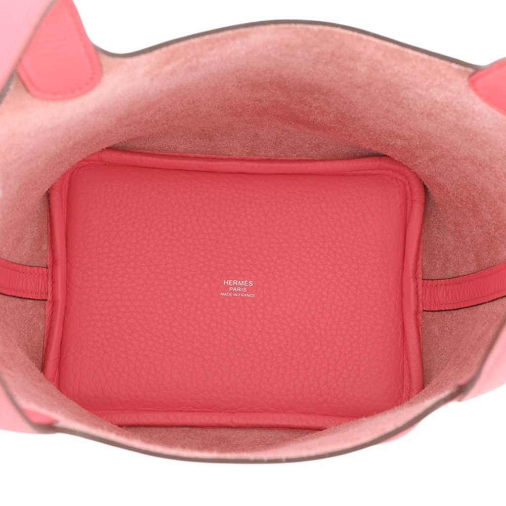 Hermès Clemence Picotin Lock 18 Pink Leather Very good - Model View