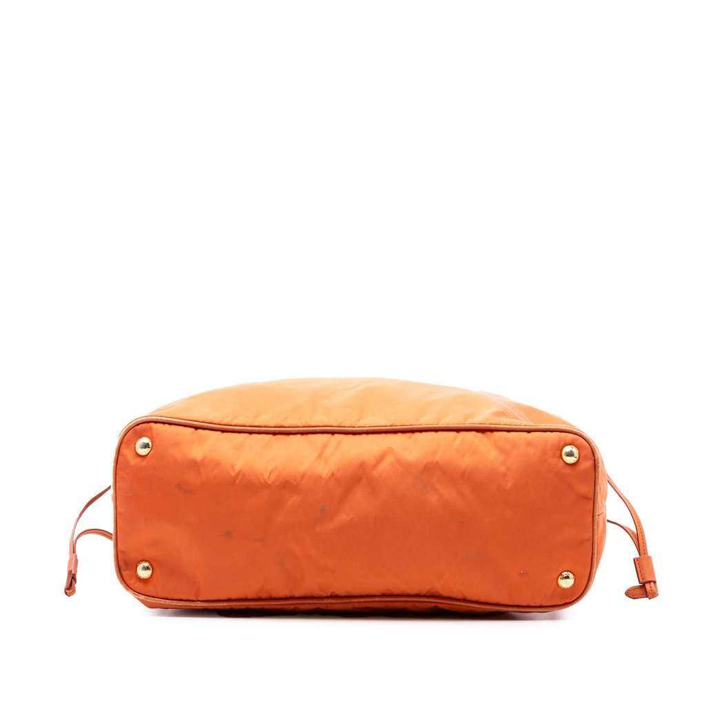 Prada Saffiano Trimmed Tessuto Tote Orange Very good condition - Inside View