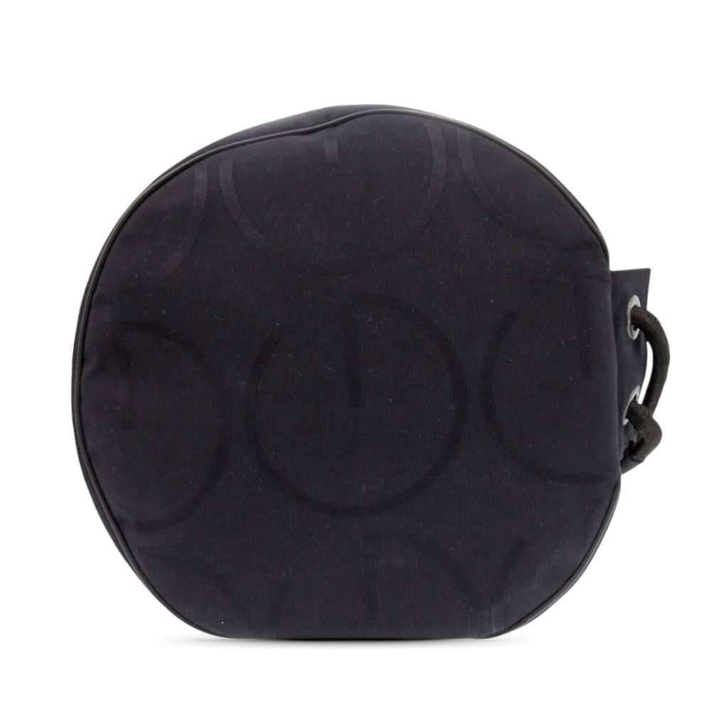 Gucci G Monogram Canvas Drawstring Sling Bag Black Very good - Inside View