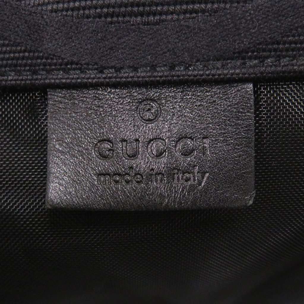 Gucci G Monogram Canvas Drawstring Sling Bag Black Very good - Box View