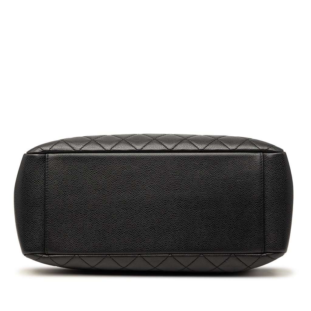 Chanel Caviar Grand Shopping Tote Black Leather Very good - Inside View