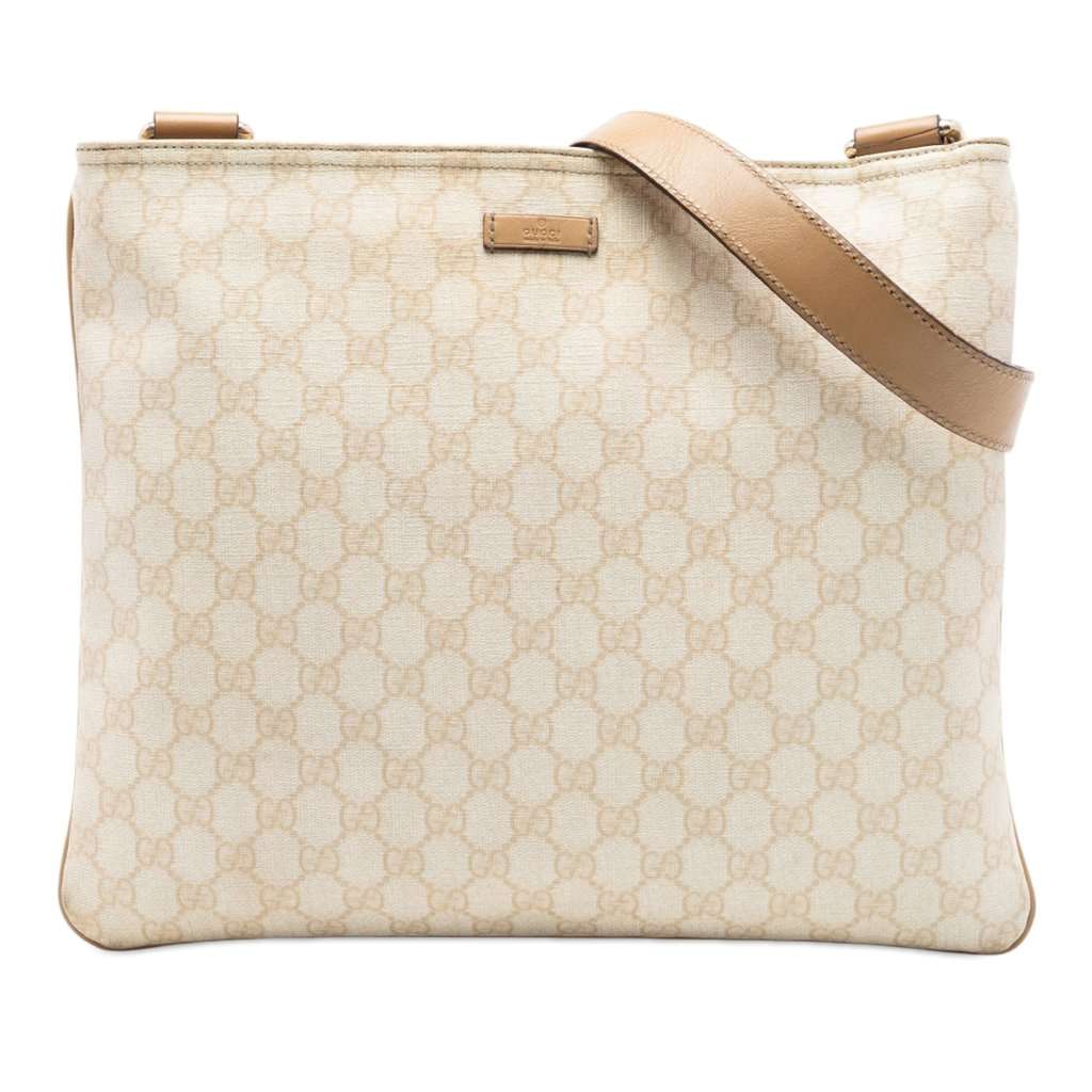 Gucci GG Supreme Crossbody White Very good condition - Front View