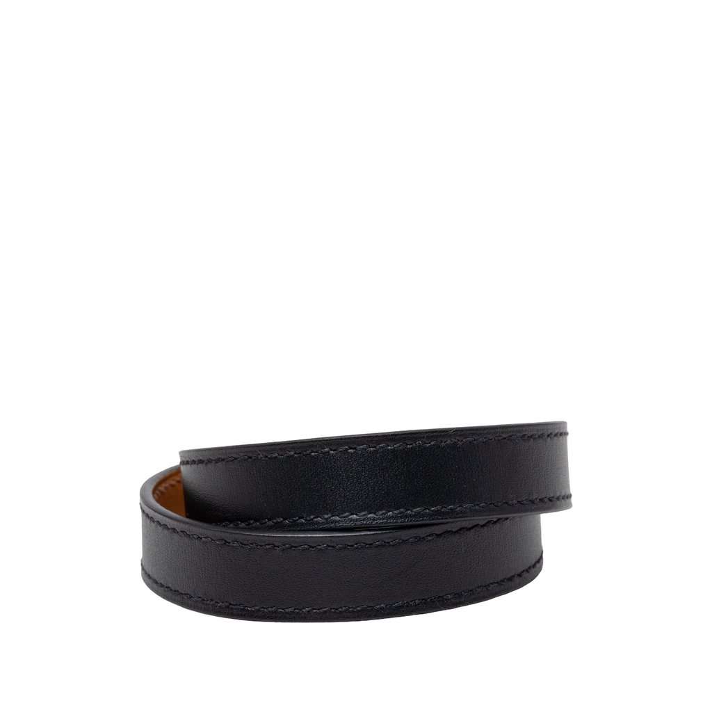 Hermès Swift Kelly Double Tour Bracelet Black Leather Very good condition - Inside View